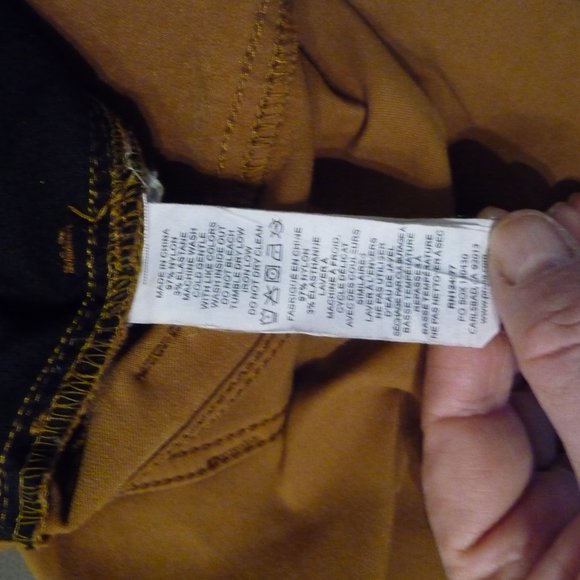 PRANA BREATHE SLIM FIT BROWN/GREEN OUTDOOR HIGHKING ATHLEISURE MAN PANTS  40/30 - Picture 12 of 13